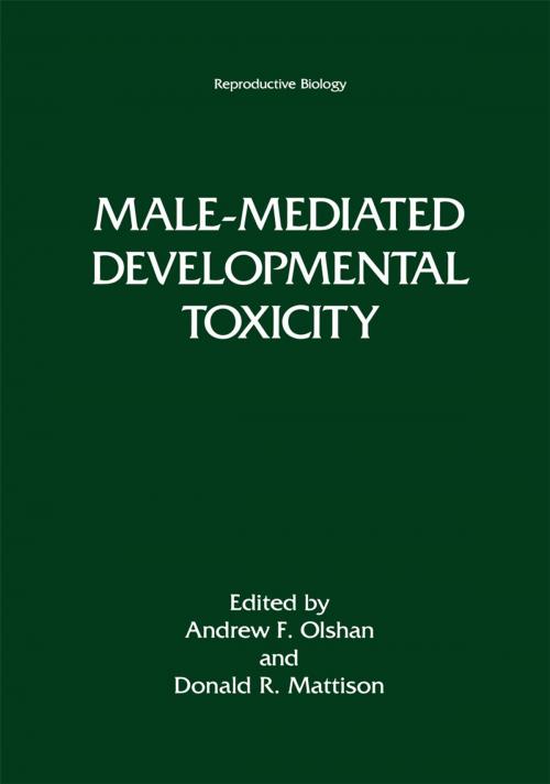 Cover of the book Male-Mediated Developmental Toxicity by , Springer US