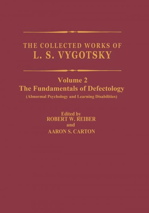 Cover of the book The Collected Works of L.S. Vygotsky by L.S. Vygotsky, Springer US