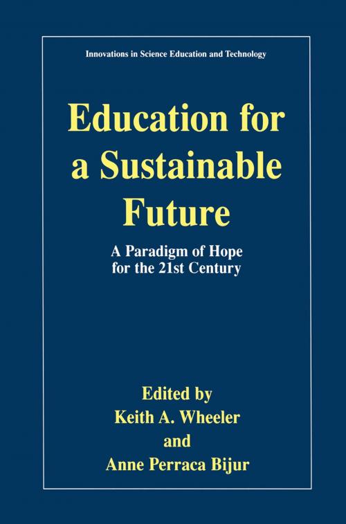 Cover of the book Education for a Sustainable Future by , Springer US