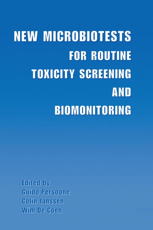 Cover of the book New Microbiotests for Routine Toxicity Screening and Biomonitoring by , Springer US