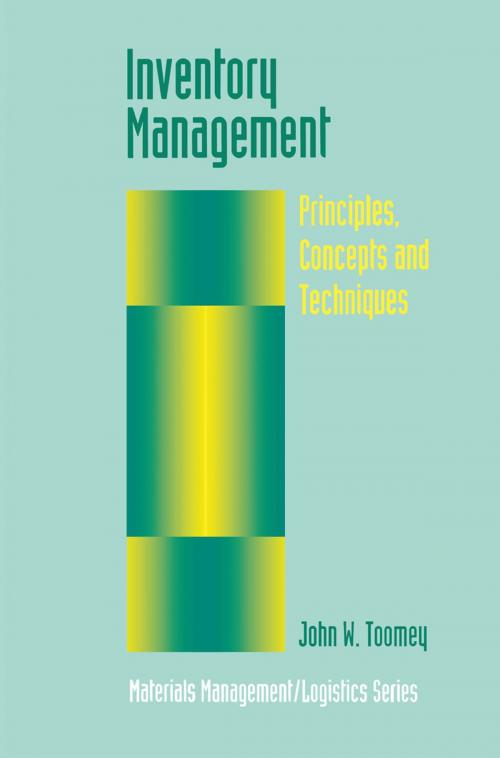Cover of the book Inventory Management by John W. Toomey, Springer US