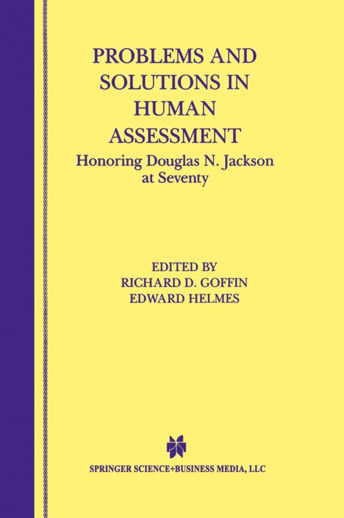 Cover of the book Problems and Solutions in Human Assessment by , Springer US