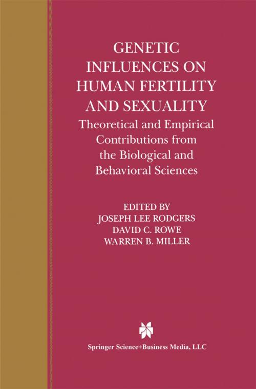 Cover of the book Genetic Influences on Human Fertility and Sexuality by , Springer US