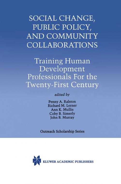 Cover of the book Social Change, Public Policy, and Community Collaborations by , Springer US
