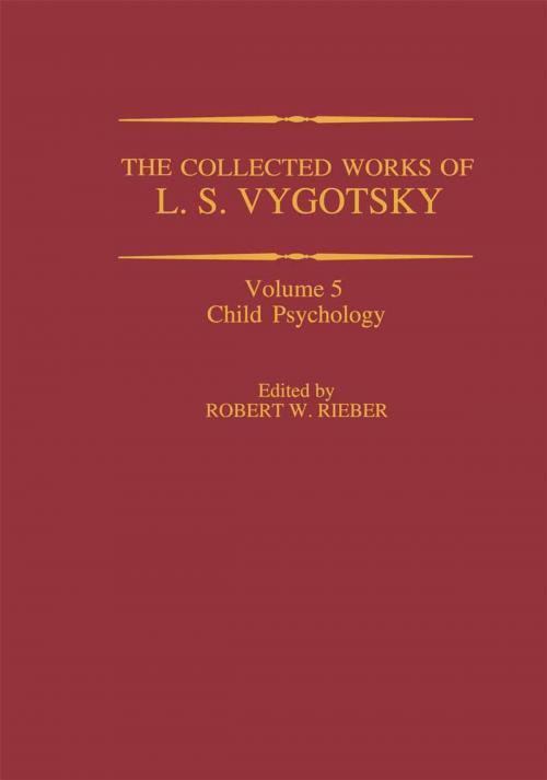 Cover of the book The Collected Works of L. S. Vygotsky by , Springer US