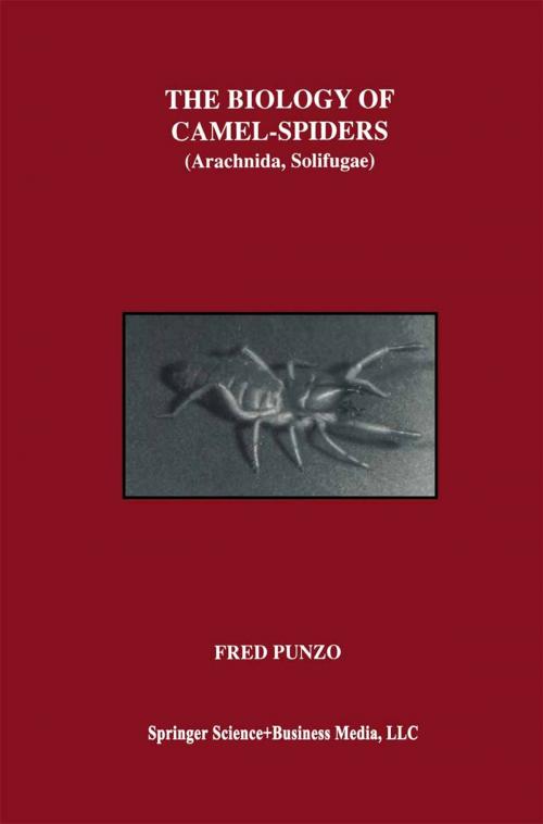 Cover of the book The Biology of Camel-Spiders by Fred Punzo, Springer US