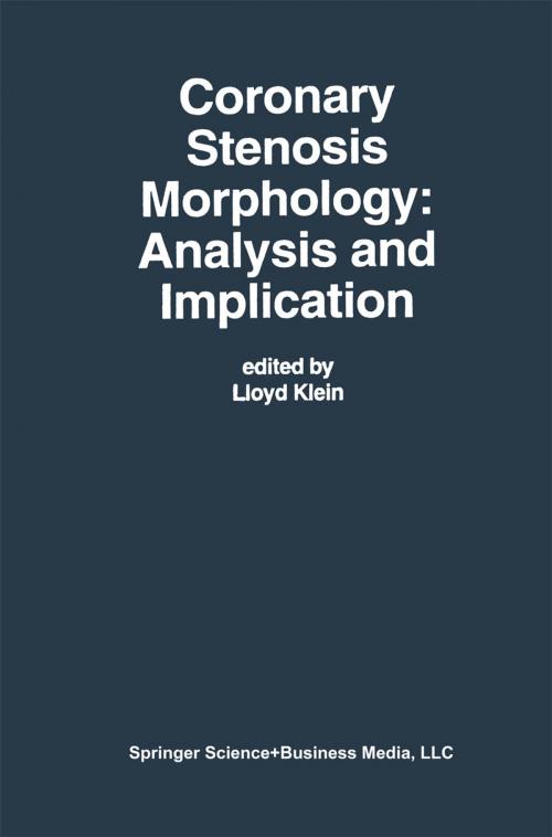 Cover of the book Coronary Stenosis Morphology: Analysis and Implication by , Springer US