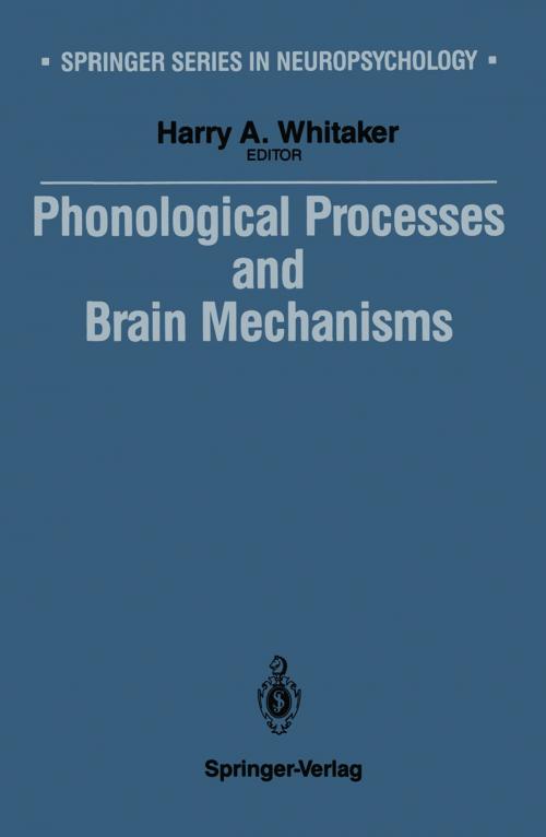 Cover of the book Phonological Processes and Brain Mechanisms by , Springer New York