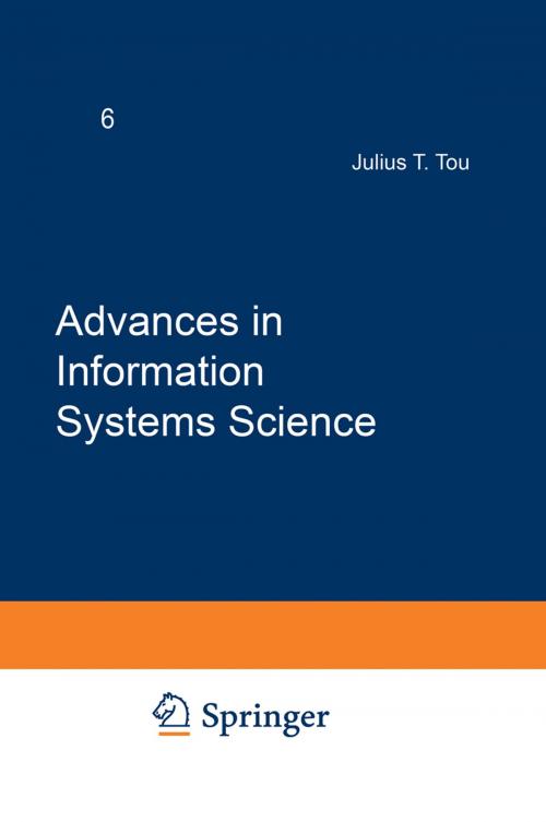 Cover of the book Advances in Information Systems Science by Julius T. Tou, Springer US