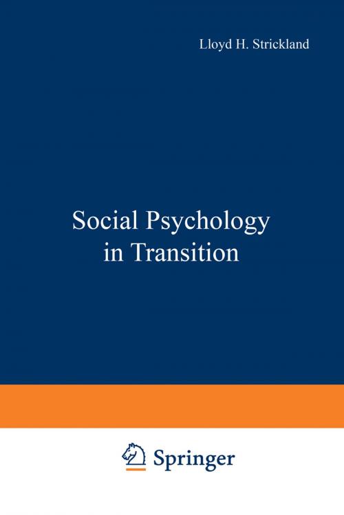 Cover of the book Social Psychology in Transition by , Springer US
