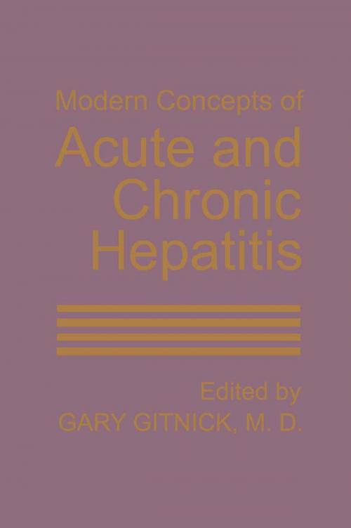 Cover of the book Modern Concepts of Acute and Chronic Hepatitis by , Springer US