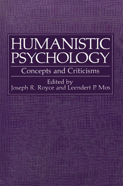 Cover of the book Humanistic Psychology by , Springer US