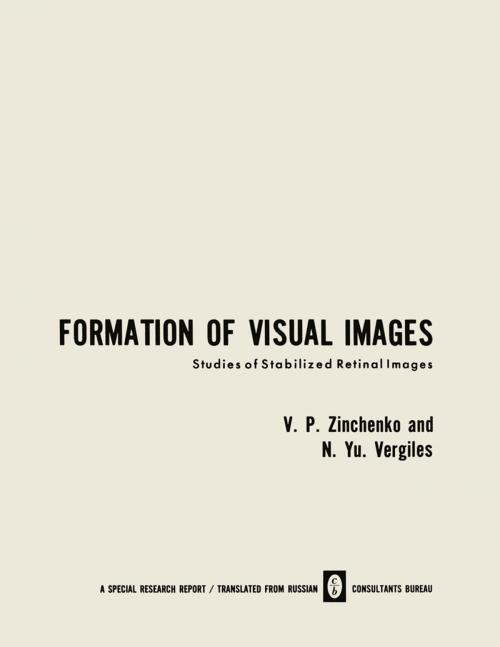 Cover of the book Formation of Visual Images by V. P. Zinchenko, Springer US