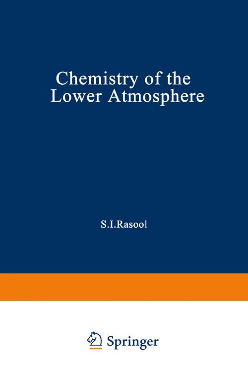 Cover of the book Chemistry of the Lower Atmosphere by S. Rasool, Springer US