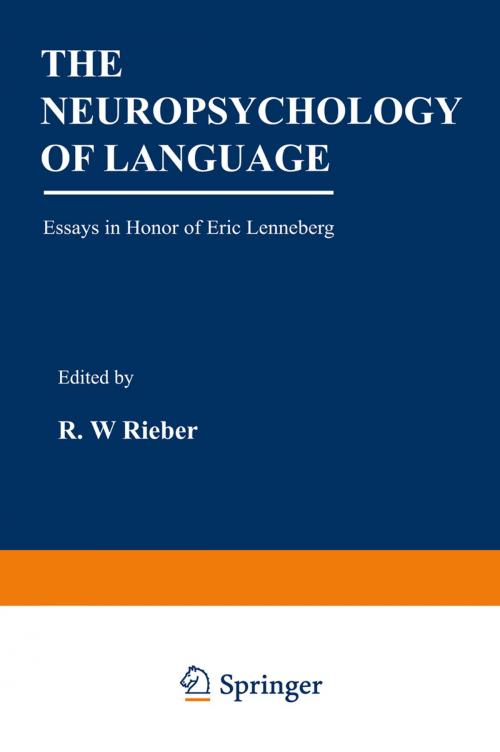 Cover of the book The Neuropsychology of Language by , Springer US