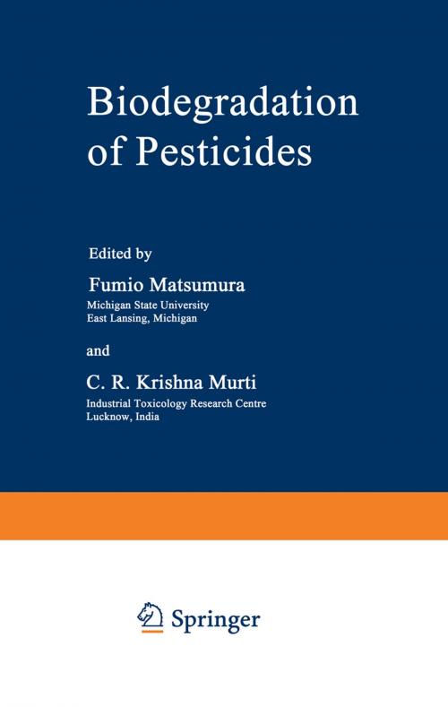 Cover of the book Biodegradation of Pesticides by , Springer US
