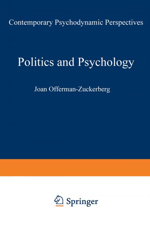 Cover of the book Politics and Psychology by , Springer US