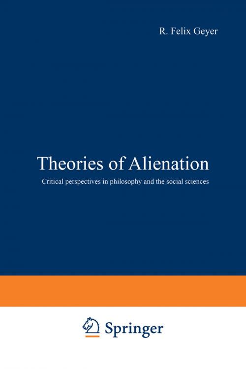 Cover of the book Theories of Alienation by , Springer US