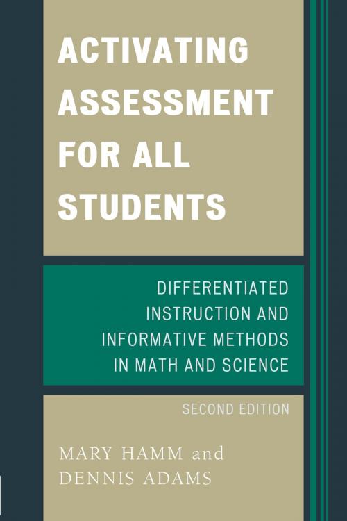 Cover of the book Activating Assessment for All Students by Mary Hamm, Dennis Adams, R&L Education
