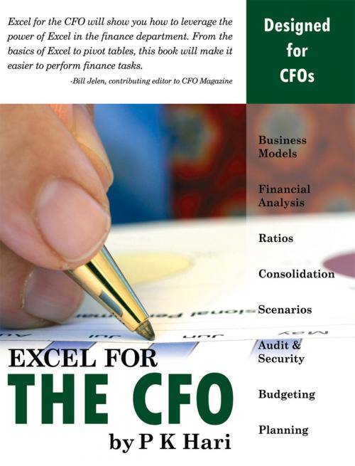 Cover of the book Excel for the CFO by P. K. Hari, Holy Macro! Books