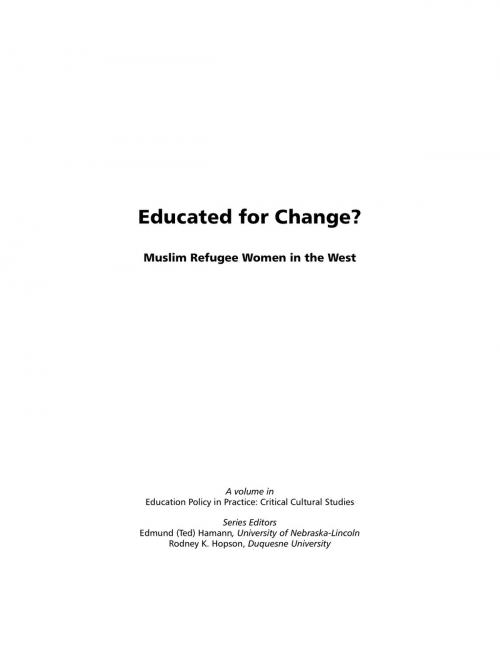 Cover of the book Educated for Change? by Patricia Buck, Rachel Silver, Information Age Publishing