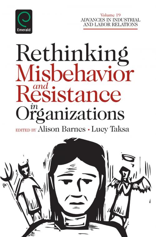 Cover of the book Rethinking Misbehavior and Resistance in Organizations by David Lewin, Paul J. Gollan, Emerald Group Publishing Limited