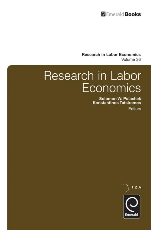 Cover of the book Research in Labor Economics by Konstantinos Tatsiramos, Solomon W. Polachek, Emerald Group Publishing Limited