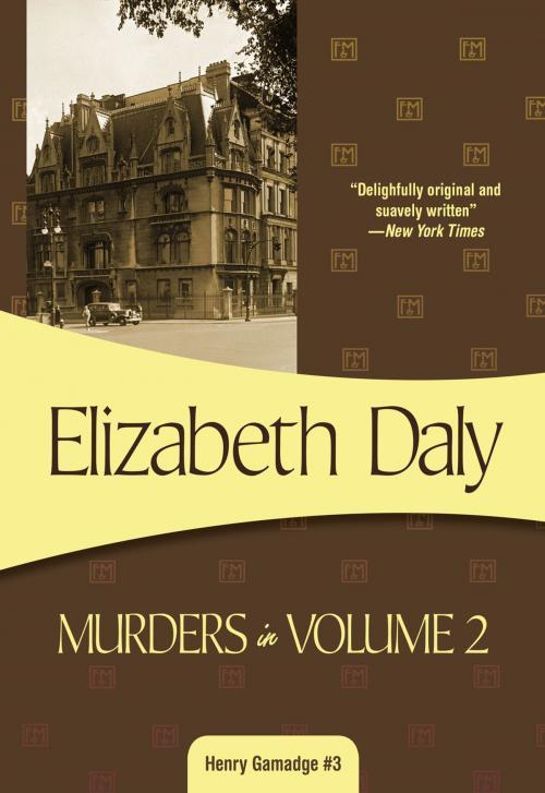 Cover of the book Murders in by Elizabeth Daly, Felony & Mayhem Press