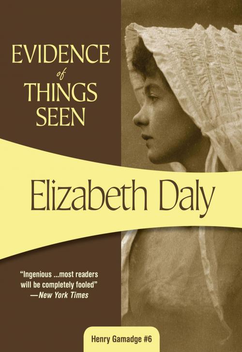 Cover of the book Evidence of Things Seen by Elizabeth Daly, Felony & Mayhem Press