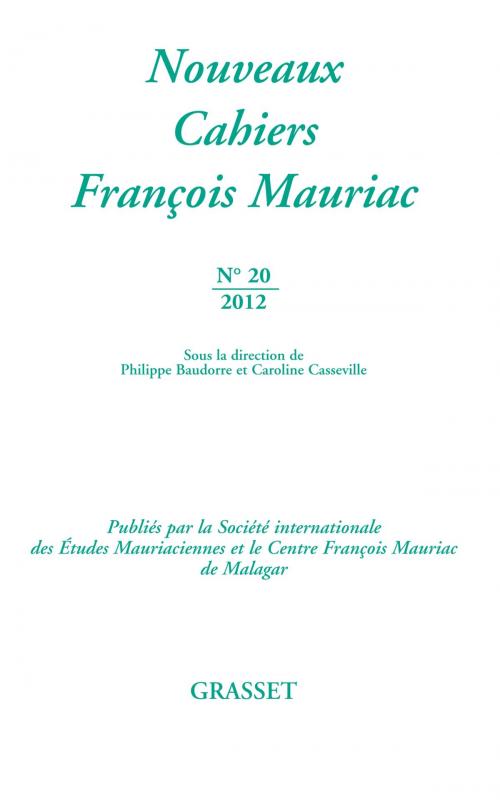 Cover of the book Nouveaux cahiers François Mauriac N°20 by François Mauriac, Grasset