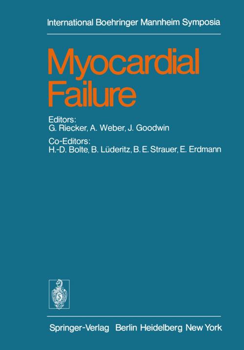 Cover of the book Myocardial Failure by H.-D. Bolte, Springer Berlin Heidelberg