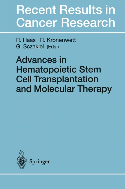 Cover of the book Advances in Hematopoietic Stem Cell Transplantation and Molecular Therapy by , Springer Berlin Heidelberg