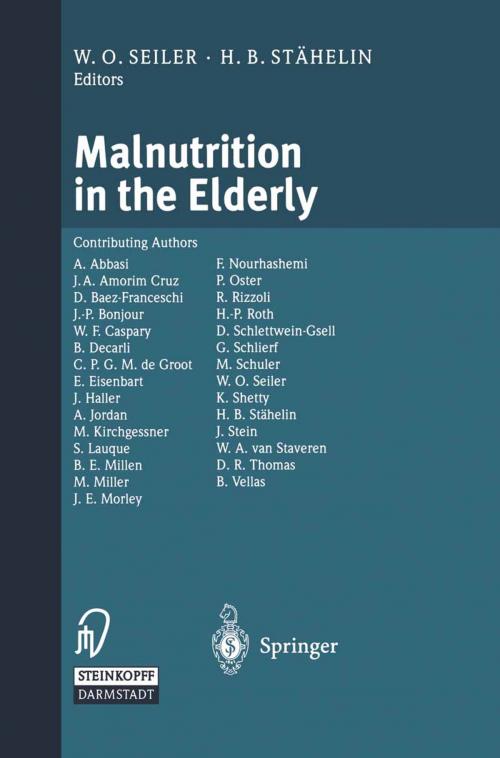 Cover of the book Malnutrition in the Elderly by , Steinkopff