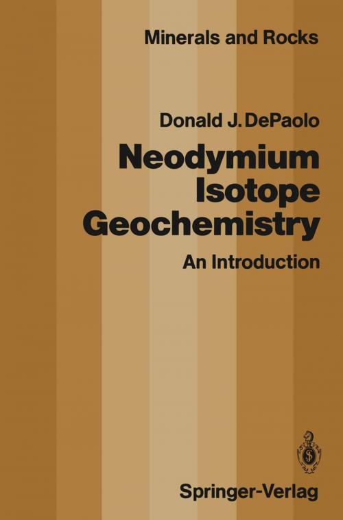 Cover of the book Neodymium Isotope Geochemistry by Donald J. DePaolo, Springer Berlin Heidelberg
