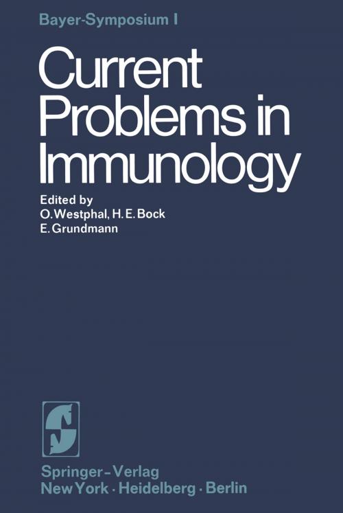 Cover of the book Current Problems in Immunology by , Springer Berlin Heidelberg