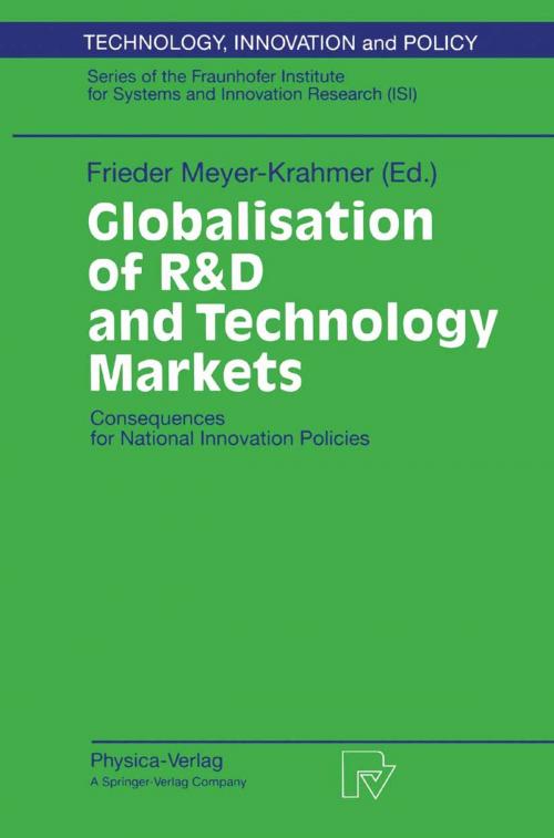 Cover of the book Globalisation of R&D and Technology Markets by , Physica-Verlag HD