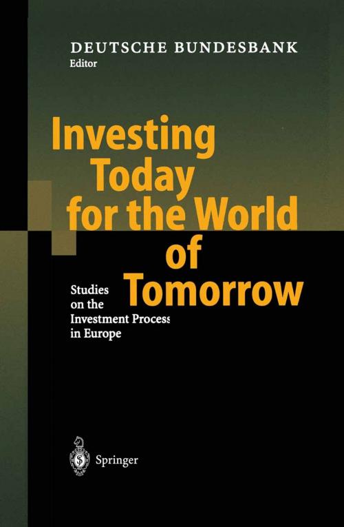 Cover of the book Investing Today for the World of Tomorrow by , Springer Berlin Heidelberg