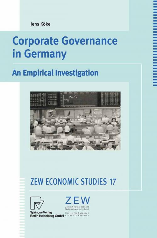 Cover of the book Corporate Governance in Germany by Jens Köke, Physica-Verlag HD