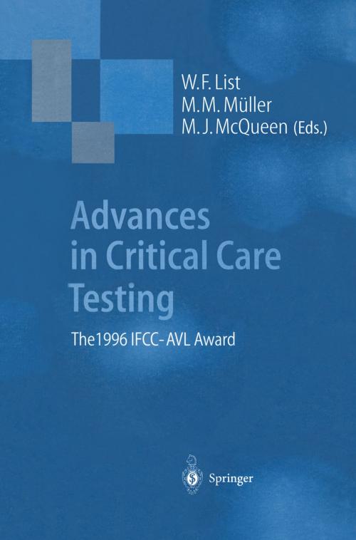 Cover of the book Advances in Critical Care Testing by , Springer Berlin Heidelberg