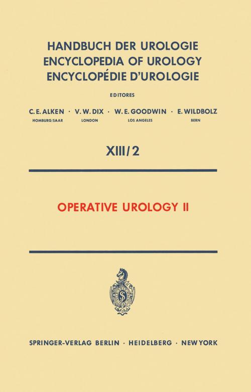 Cover of the book Operative Urology II by Theodor Burghele, R.F. Gittes, V. Ichim, J. Kaufman, A.N. Lupu, D.C. Martin, Springer Berlin Heidelberg