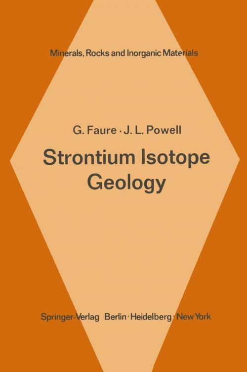 Cover of the book Strontium Isotope Geology by J. L. Powell, G. Faure, Springer Berlin Heidelberg