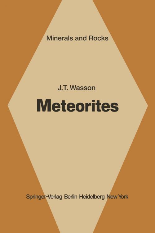 Cover of the book Meteorites by J. T. Wasson, Springer Berlin Heidelberg
