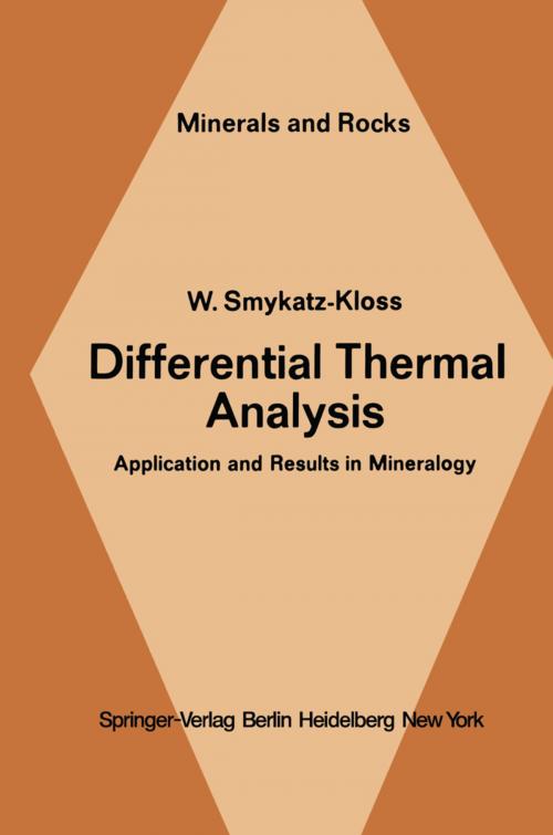 Cover of the book Differential Thermal Analysis by W. Smykatz-Kloss, Springer Berlin Heidelberg