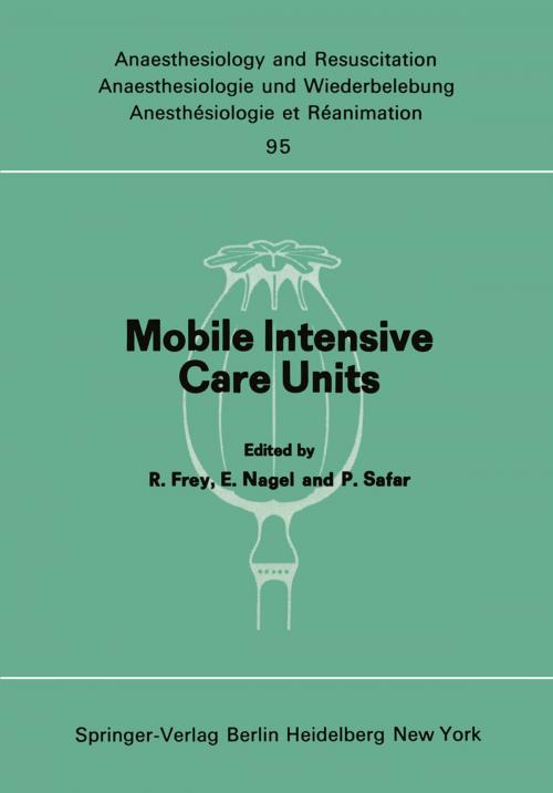 Cover of the book Mobile Intensive Care Units by P. Rheindorf, P. Sands, Springer Berlin Heidelberg