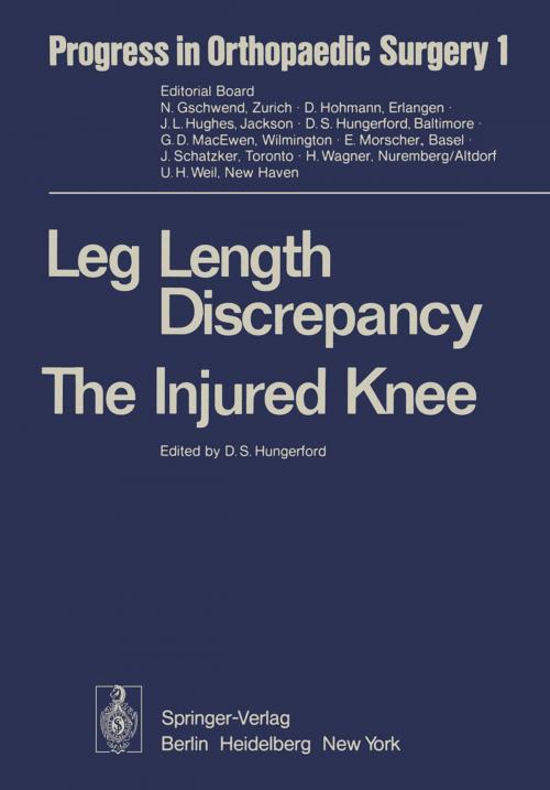 Cover of the book Leg Length Discrepancy The Injured Knee by , Springer Berlin Heidelberg