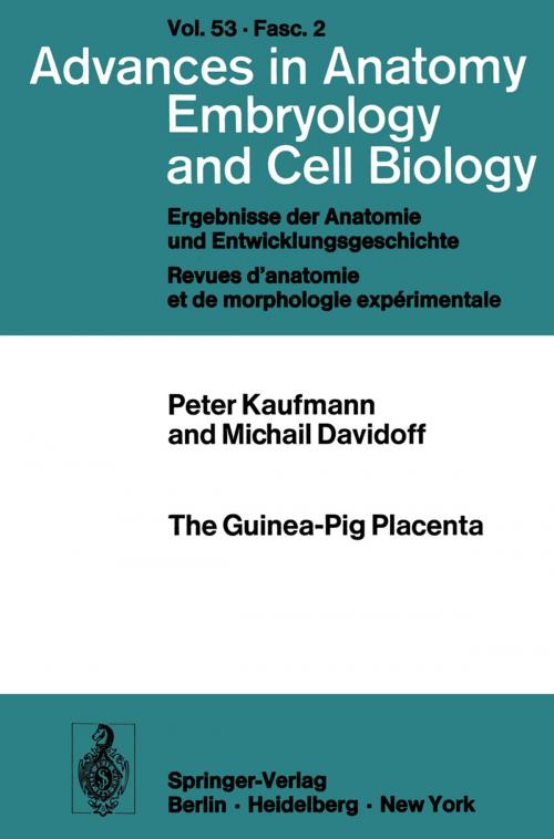 Cover of the book The Guinea-Pig Placenta by P. Kaufmann, M. Davidoff, Springer Berlin Heidelberg