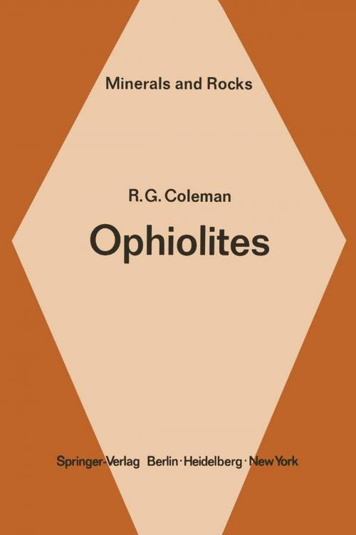 Cover of the book Ophiolites by R. G. Coleman, Springer Berlin Heidelberg