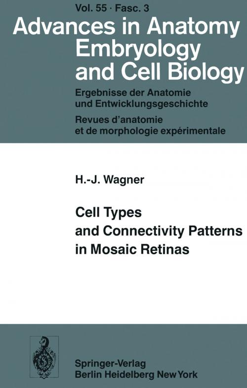 Cover of the book Cell Types and Connectivity Patterns in Mosaic Retinas by Hans-Joachim Wagner, Springer Berlin Heidelberg
