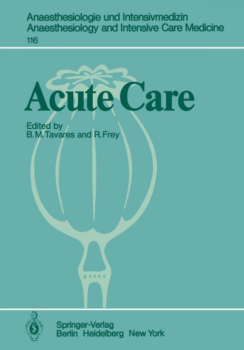 Cover of the book Acute Care by , Springer Berlin Heidelberg