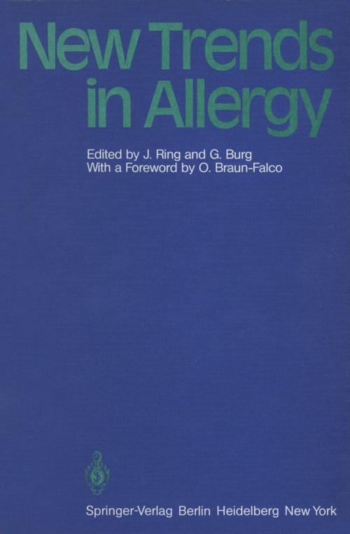 Cover of the book New Trends in Allergy by , Springer Berlin Heidelberg